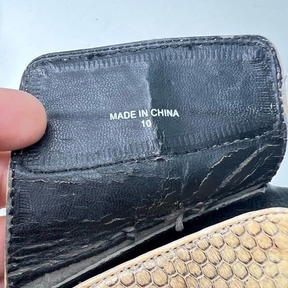 Loeffler Randall Snakeskin Print Platform Pool Slide - Picture 6 of 6